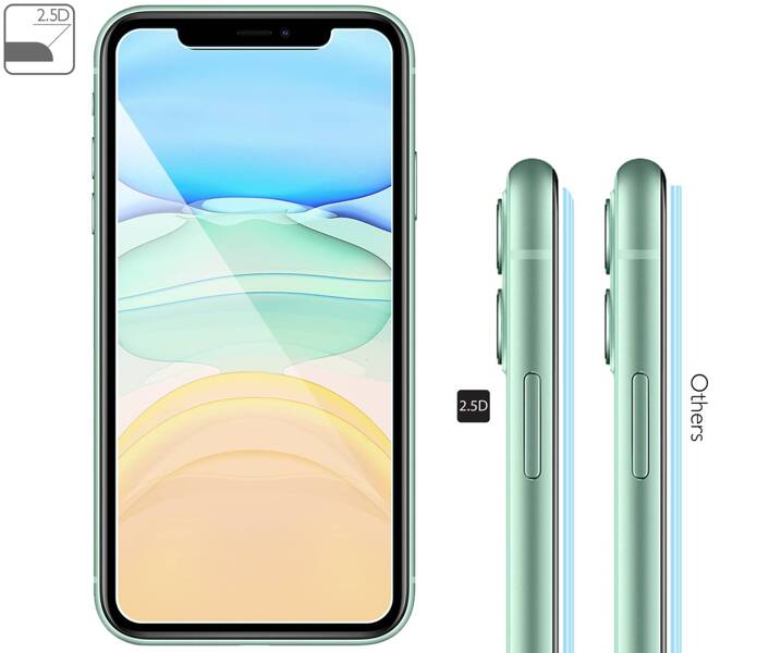 moVear GLASS mSHIELD 2.5D für Apple iPhone 11 / Xr (6.1") (Handyhülle freundlich)