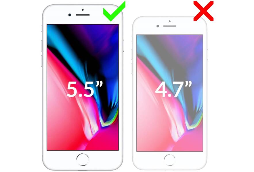 moVear GLASS mSHIELD 3D PRO für Apple iPhone 8 Plus / 7 Plus (5.5") (Vollbildschutz)