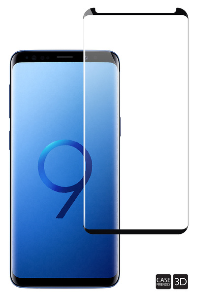 moVear GLASS mSHIELD 3D cf für Samsung Galaxy S9 (5.8") (Handyhülle freundlich)