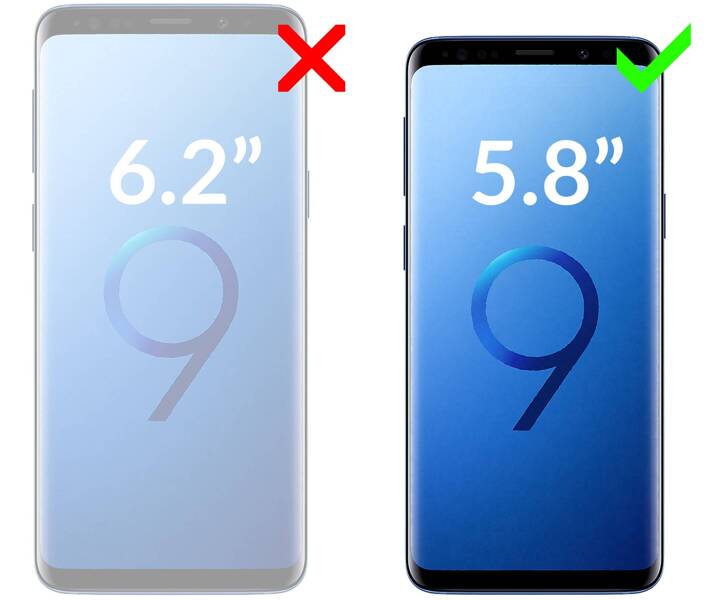 moVear GLASS mSHIELD 3D cf für Samsung Galaxy S9 (5.8") (Handyhülle freundlich)