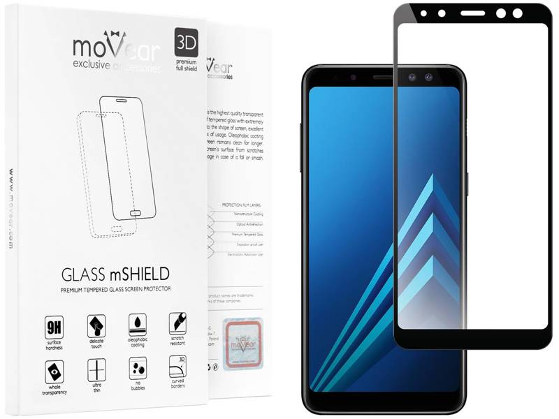 moVear GLASS mSHIELD 3D für Samsung Galaxy A8+ (2018) (6.0") (Vollbildschutz)