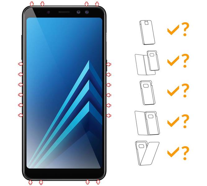 moVear GLASS mSHIELD 3D für Samsung Galaxy A8+ (2018) (6.0") (Vollbildschutz)