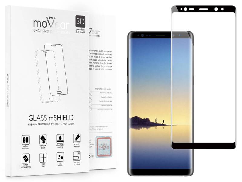 moVear GLASS mSHIELD 3D für Samsung Galaxy Note 8 (6.3") (Vollbildschutz)