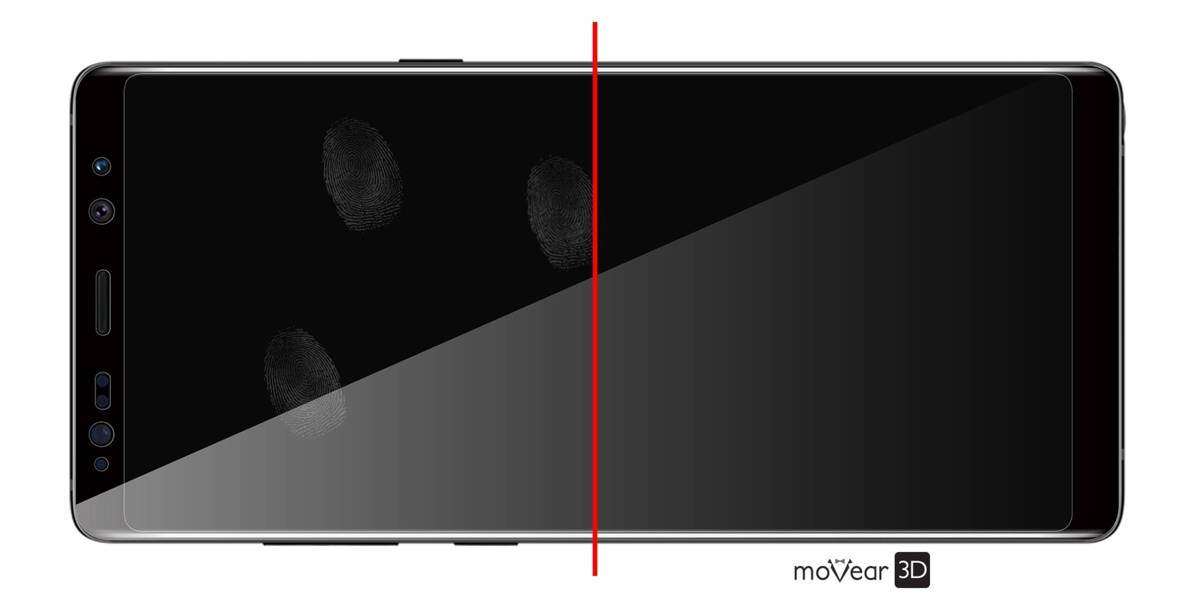 moVear GLASS mSHIELD 3D für Samsung Galaxy Note 8 (6.3") (Vollbildschutz)