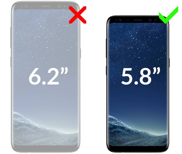 moVear GLASS mSHIELD 3D für Samsung Galaxy S8 (5.8") (Vollbildschutz)