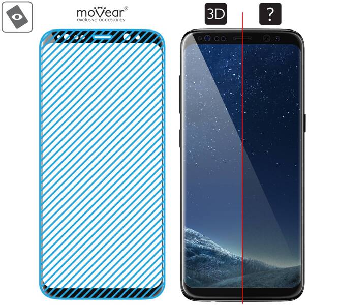 moVear GLASS mSHIELD 3D für Samsung Galaxy S8 (5.8") (Vollbildschutz)