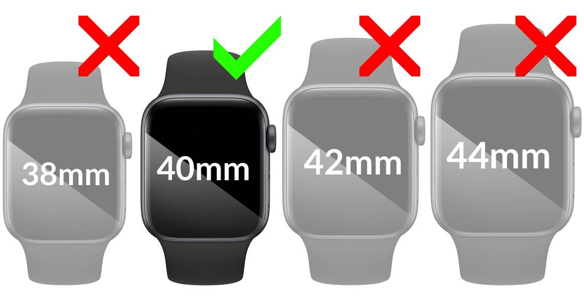 moVear flexible mSHIELD 3D PRO für Apple Watch 3/2/1 (42mm) (1.65"). Gepanzertes Hybridglas.