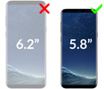 2 Stk. | moVear GLASS mSHIELD 3D cf für Samsung Galaxy S8 (5.8") (Handyhülle freundlich)