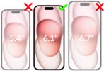 2 Stk. | moVear mBOX GLASS mSHIELD 2.5D MAX privacy für Apple iPhone 16 / 15 (6,1") (Anti-Spionage, mit Applikator)