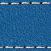 Gurt C1 18mm | Blau / Silber Thread | Lederteile ohne Schnalle