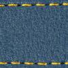 Gurt C1 18mm | Blaue Jeans / Gelb Thread | Lederteile ohne Schnalle