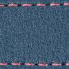 Gurt C1 18mm | Blaue Jeans / Rosa Thread | Lederteile ohne Schnalle