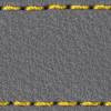 Gurt C1 18mm | Grau / Gelb Thread | Lederteile ohne Schnalle