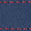 Gurt C1 18mm | Navy blau / Rot Thread | Lederteile ohne Schnalle