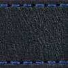 Gurt C1 18mm | Schwarz / Navy blau Thread | Lederteile ohne Schnalle