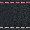 Gurt C1 18mm | Schwarz / Rosa Thread | Lederteile ohne Schnalle