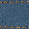 Gurt C1 20mm | Blaue Jeans / Orange Thread | Lederteile ohne Schnalle