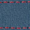 Gurt C1 20mm | Blaue Jeans / Rot Thread | Lederteile ohne Schnalle