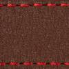 Gurt C1 20mm | Dunkelbraun / Rot Thread | Lederteile ohne Schnalle