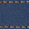 Gurt C1 20mm | Navy blau / Orange Thread | Lederteile ohne Schnalle