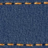 Gurt C1 20mm | Navy blau / Orange Thread | Lederteile ohne Schnalle