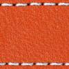 Gurt C1 20mm | Orange / Weiß Thread | Lederteile ohne Schnalle