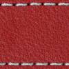 Gurt C1 20mm | Rot / Silber Thread | Lederteile ohne Schnalle