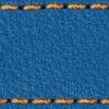 Gurt C1 22mm | Blau / Orange Thread | Lederteile ohne Schnalle