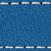 Gurt C1 22mm | Blau / Weiß Thread | Lederteile ohne Schnalle