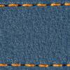 Gurt C1 22mm | Blaue Jeans / Orange Thread | Lederteile ohne Schnalle