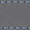 Gurt C1 22mm | Grau / Himmelblau Thread | Lederteile ohne Schnalle