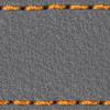 Gurt C1 22mm | Grau / Orange Thread | Lederteile ohne Schnalle