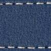 Gurt C1 22mm | Navy blau / Silber Thread | Lederteile ohne Schnalle