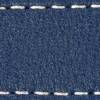 Gurt C1 22mm | Navy blau / Weiß Thread | Lederteile ohne Schnalle