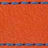 Gurt C1 22mm | Orange / Blau Thread | Lederteile ohne Schnalle