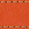 Gurt C1 22mm | Orange / Gold Thread | Lederteile ohne Schnalle