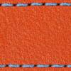 Gurt C1 22mm | Orange / Himmelblau Thread | Lederteile ohne Schnalle