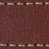 Gurt C1 22mm | Rotbraun / Cremig Thread | Lederteile ohne Schnalle