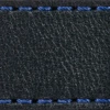 Gurt C1 22mm | Schwarz / Navy blau Thread | Lederteile ohne Schnalle