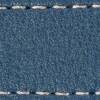 Gurt C1 24mm | Blaue Jeans / Silber Thread | Lederteile ohne Schnalle