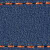 Gurt C1 24mm | Navy blau / Dunkelorange Thread | Lederteile ohne Schnalle