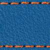 Gurt C1 26mm | Blau / Dunkelorange Thread | Lederteile ohne Schnalle