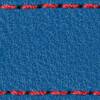 Gurt C1 26mm | Blau / Rot Thread | Lederteile ohne Schnalle