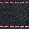 Gurt C1 26mm | Schwarz / Rosa Thread | Lederteile ohne Schnalle