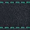 Gurt C1 26mm | Schwarz / Türkis Thread | Lederteile ohne Schnalle
