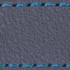 Gurt C1 26mm | Stahlgrau / Blau Thread | Lederteile ohne Schnalle