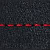 Gurt C2 18mm | Schwarz / Rot Thread | Lederteile ohne Schnalle