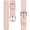 moVear Prestige C1 22mm Fleisch rosa Lederarmband für Garmin Vivoactive 4, Venu 3/2 | Fleisch rosa Nähte [Größen XS-XXL und Schnalle zur Auswahl]