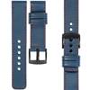 moVear Prestige C1 22mm Uhrenarmband aus Leder | Blaue Jeans, Blaue Jeans Nähte [Größen XS-XXL und Schnalle zur Auswahl]