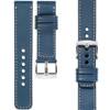 moVear Prestige C1 26mm Uhrenarmband aus Leder | Blaue Jeans, Blaue Jeans Nähte [Größen XS-XXL und Schnalle zur Auswahl]